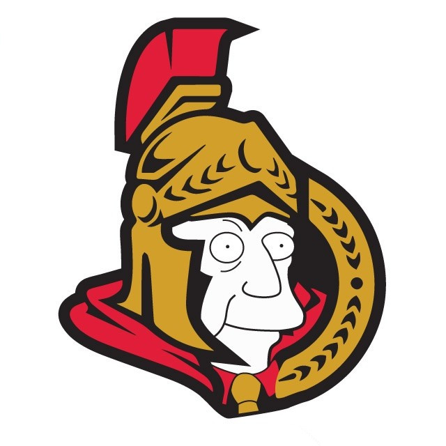 Ottawa Senators Simpsons iron on transfers